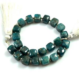 Apatite Cushion Box Shape Gemstone Beads Briollets 10 Inches Strand