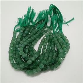 Wholesale Green Strawberry Quartz Cushion Box Gemstone Beads