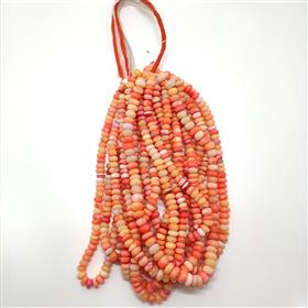 Wholesale Orange Dyed Opal Gemstones Beads 16 Inches Strand
