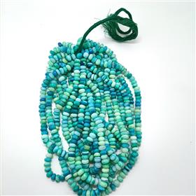 Wholesale Green Dyed Opal Gemstones Beads 16 Inches Strand