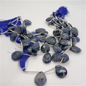 Natural Sodolite Pear Shape Gemstone Beads