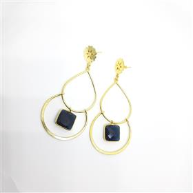 Wholesale Black Onyx Gemstone Hanging Dangle Earrings