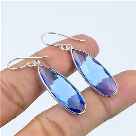 Wholesale Handmade Tanzanite Quartz Drop Earrings