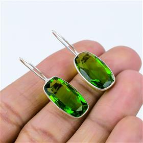 Wholesale Gorgeous Peridot Quartz Gemstone Drop Earrings