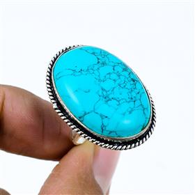 Beautiful Santa Rosa Turquoise Gemstone Boho Rings