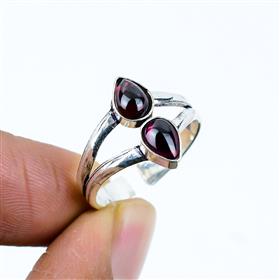 Natural Garnet Stack Gemstone Rings