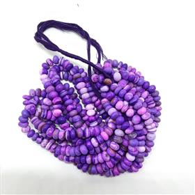 Wholesale Purple Dyed Opal Gemstones Beads 16 Inches Strand