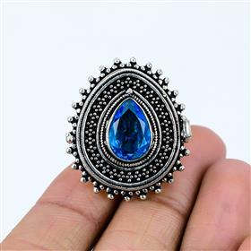 Best Blue Topaz Ring, London Blue Topaz Antique Rings